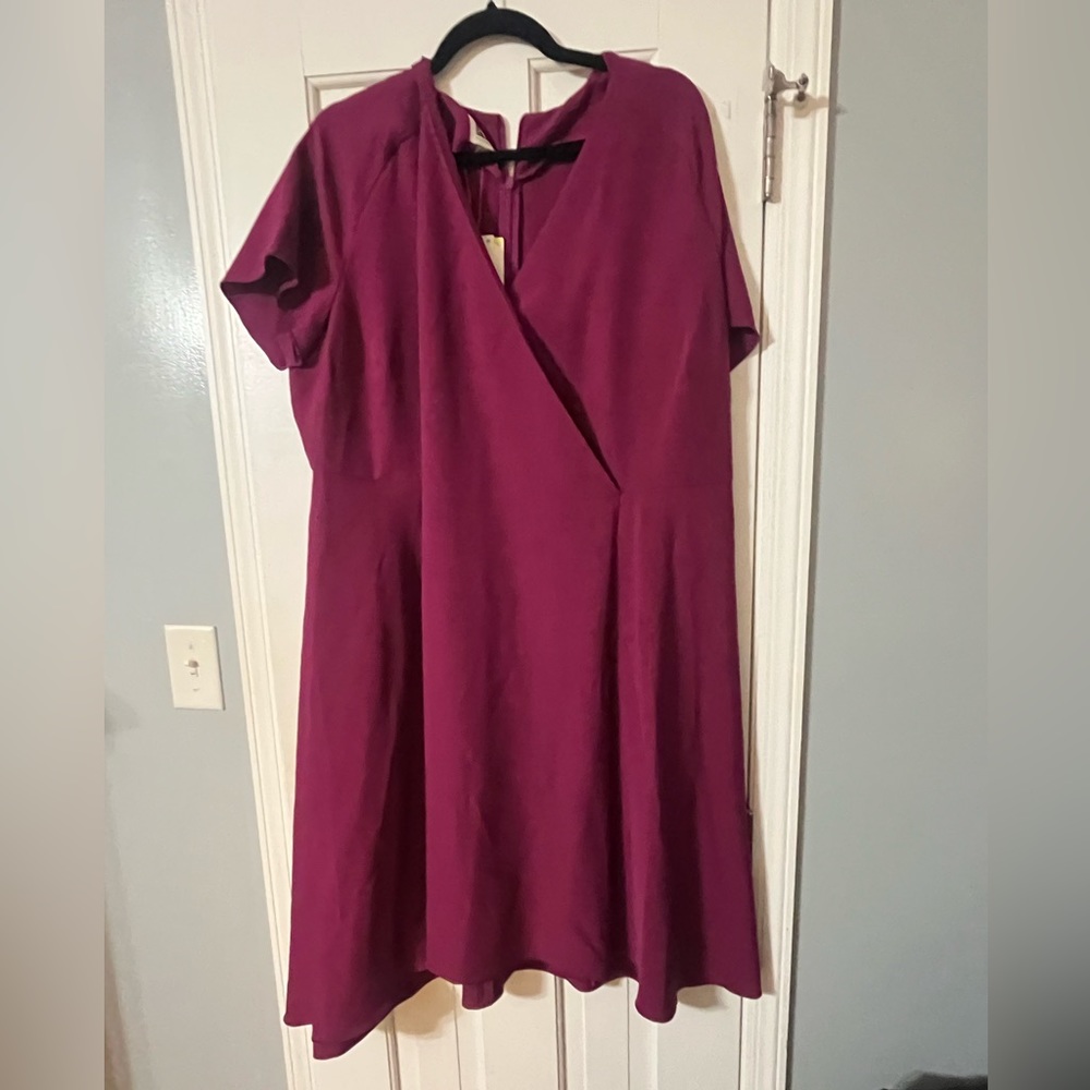Anne Klein Claret colored dress.